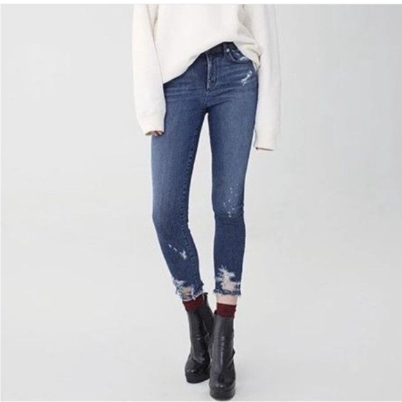 AGOLDE Sophie Hi Rise Skinny‎ Crop - Picture 1 of 6